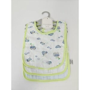 Kyle & Deena Baby Bandana Bib 3 Pack  green blue truck boy NWT